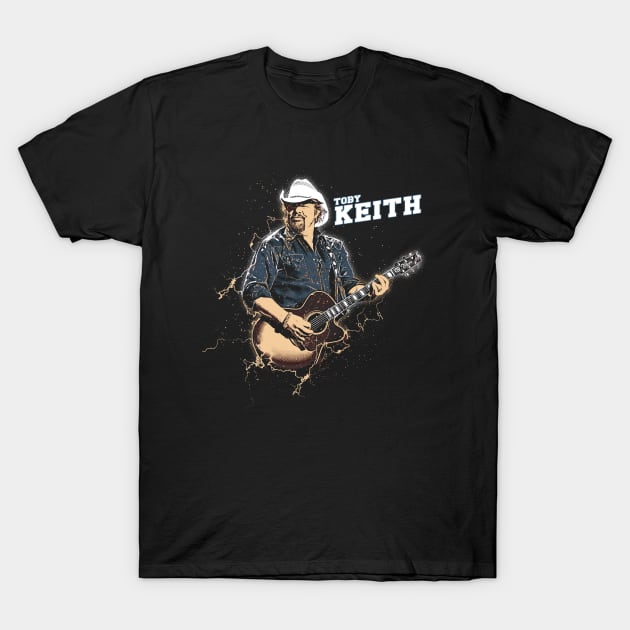 toby keith vintage artstyle T-Shirt by jerrysanji